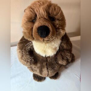 Dakin Oliver Otter by Lou Rankin Friends velvet nose. Super Soft Brown Tan White